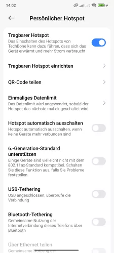 Xiaomi Android 15 - HyperOS 2 QR-Code teilen