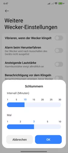 Xiaomi Android 15 - HyperOS 2 Schlummerdauer ändern