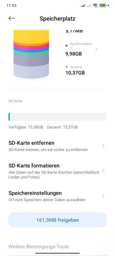 Xiaomi Android 15 - HyperOS 2 SD-Karte formatieren