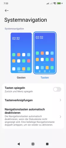 Xiaomi Android 15 - HyperOS 2 Tastenverknüpfungen