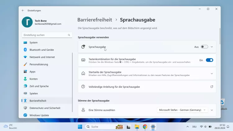 Windows 11 Windows 11 Sprachausgabe Windows 11 Windows 11 Sprachausgabe