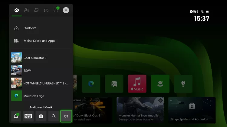 X Xbox Audio und Musik X Xbox Audio und Musik