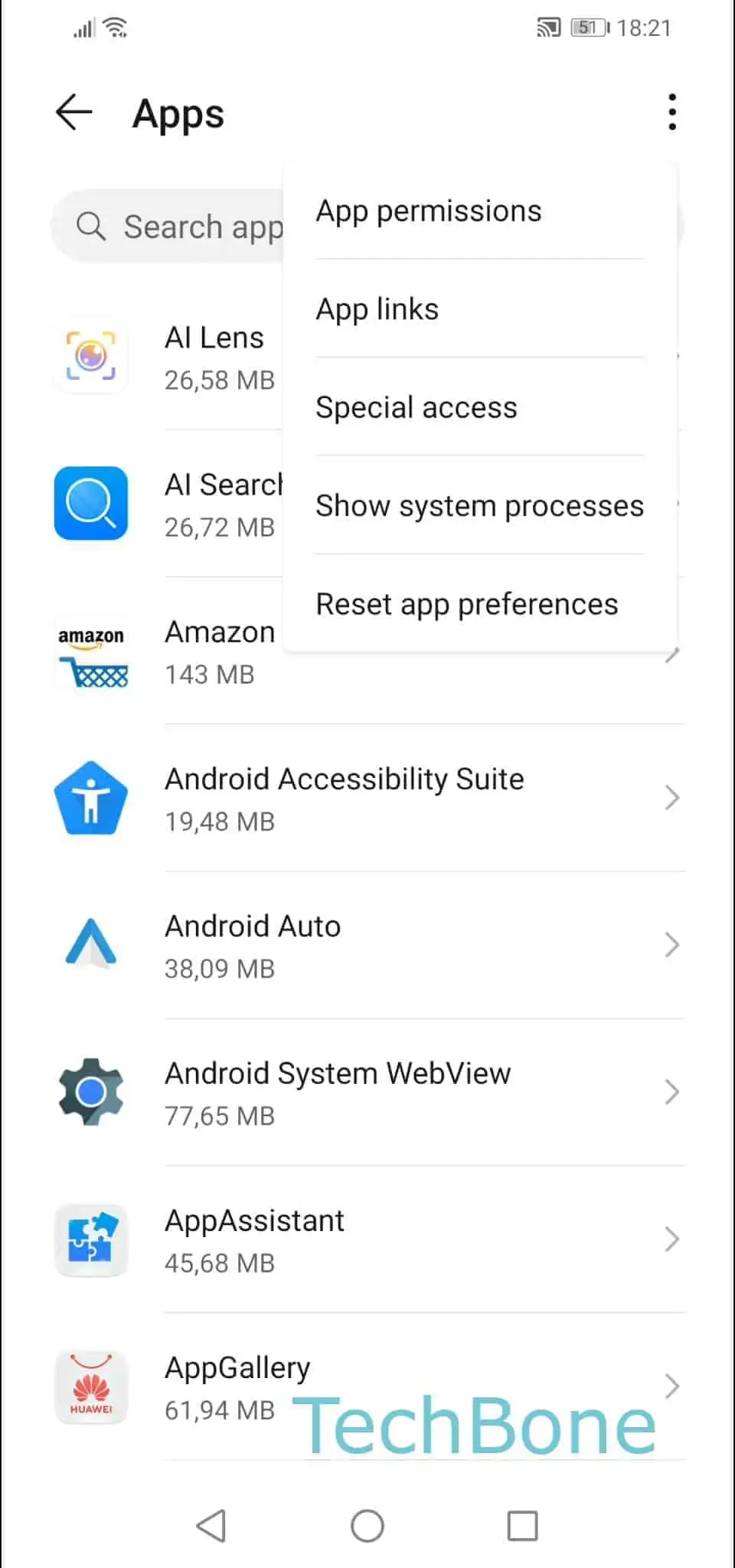 How to reset app preferences - Huawei Manual | TechBone