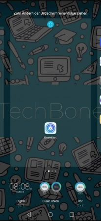 Schritt 4: Tippe und halte das gewünschte Widget Widget hinzufügen - Tippe und halte das gewünschte Widget