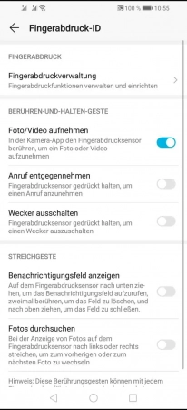 Schritt 4: Tippe auf Fingerabdruckverwaltung Fingerabdruck entfernen - Tippe auf Fingerabdruckverwaltung
