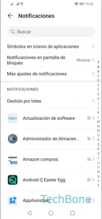 Paso 3: Presiona Símbolos en iconos de aplicaciones Mostrar iconos de notificación con/sin número - Presiona Símbolos en iconos de aplicaciones