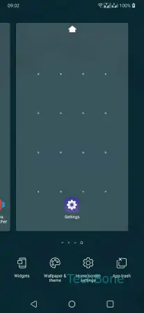 Hide Apps -  Tap on  Home screen settings  