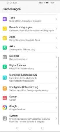 Schritt 2: Tippe auf Sicherheit & Datenschutz Personalisierte Werbung - Tippe auf Sicherheit & Datenschutz