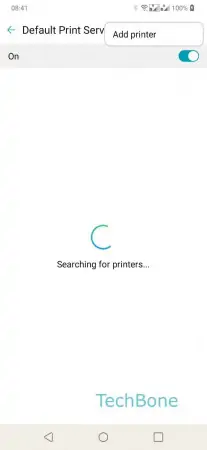 Add a printer -  Tap on  Add printer  
