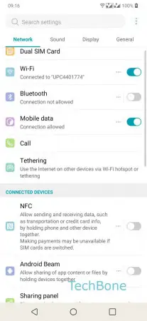 Limit of connected devices -  Tap on  Tethering  