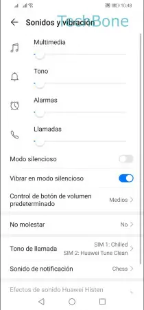 Paso 3: Presiona Tono de llamada Cambiar tono de llamada - Presiona Tono de llamada
