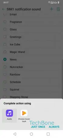 Custom Notification Sound -  Choose between  Just once  and  Always  