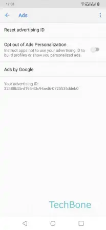 Personalized Ads -  Enable or Disable  Opt out of Ads Personalization  