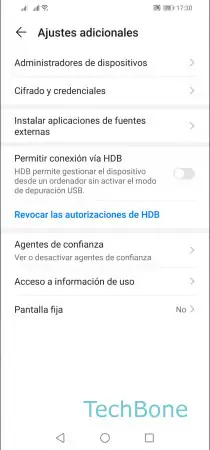 Paso 4: Presiona Cifrado y credenciales Cambiar PIN de la tarjeta SIM - Presiona Cifrado y credenciales
