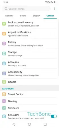 Permission to Change system settings -  Tap on  Apps & notifications  