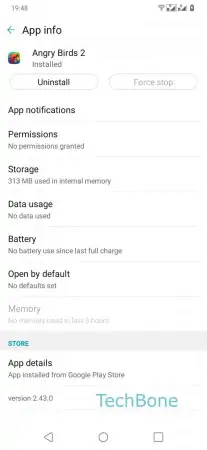 Background activity -  Tap on  Battery  