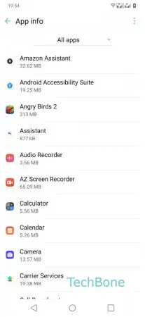 Notification sounds for individual apps -  Tap on desired  App  