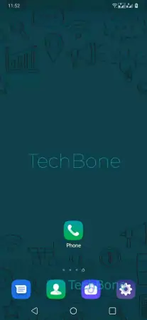 End a Call using Power Button -  Open the  Phone -App 