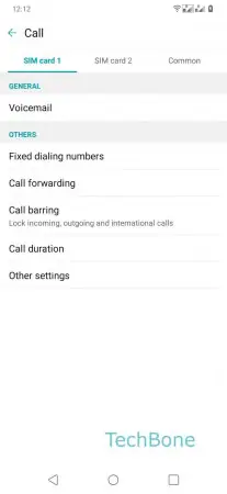 Call Waiting -  Tap on  Other settings  