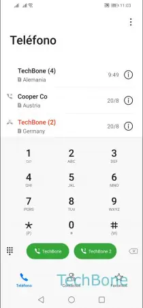 Paso 2: Abre el menú de tres puntos Ocultar el número de teléfono - Abre el menú de tres puntos