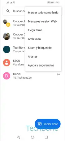 Paso 3: Abre los Ajustes Enviar confirmaciones de lectura - Abre los Ajustes