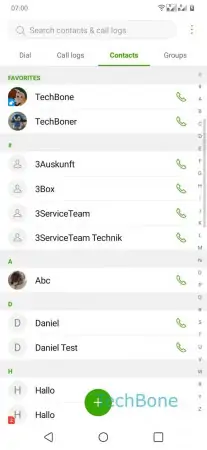 Share multiple contacts as ... -  Open the  Menu  