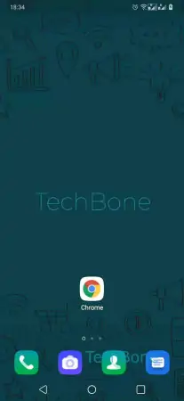 Add Bookmark Shortcut to home screen -  Open the  Chrome  Browser 