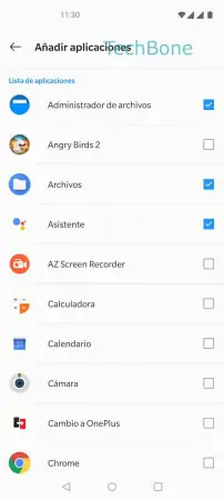 Paso 7: Presiona Atrás Bloqueo de aplicaciones - Presiona Atrás