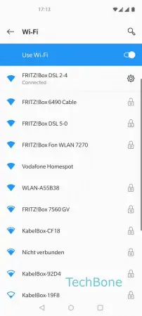 Connect to a Wi-Fi network -  Choose an available  Wi-Fi network  