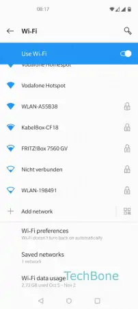 Connect via Wi-Fi Direct -  Tap on  Wi-Fi preferences  