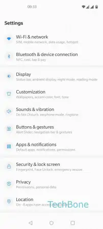 Unpair Bluetooth device -  Tap on  Bluetooth & device connection  