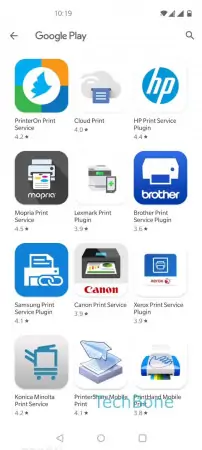 Install Print Service -  Choose a  print service  