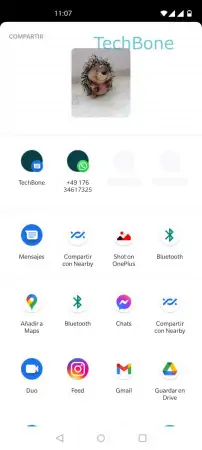 Paso 3: Presiona Bluetooth Enviar archivo por Bluetooth - Presiona Bluetooth