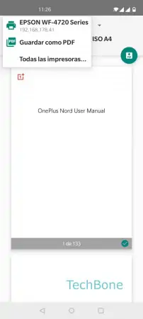 Paso 5: Selecciona una impresora Imprimir archivo PDF - Selecciona una impresora