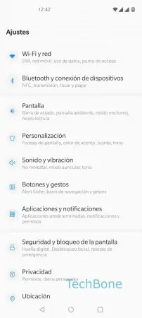 Paso 2: Presiona Sonido y vibración Vibración al tocar - Presiona Sonido y vibración