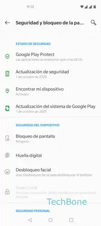 Paso 3: Presiona Bloqueo de la pantalla Establecer bloqueo de pantalla con contraseña - Presiona Bloqueo de la pantalla
