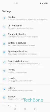 Lock SIM card -  Tap on  Security & lock screen  