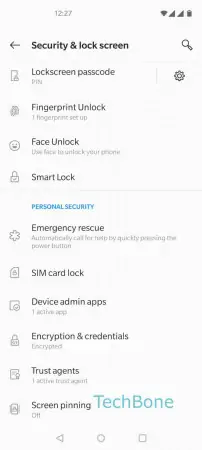 Lock SIM card -  Tap on  SIM card lock  