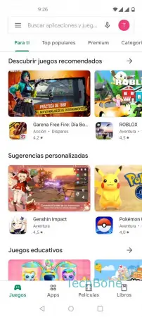 Paso 2: Presiona la barra de búsqueda Instalar aplicación - Presiona la barra de búsqueda
