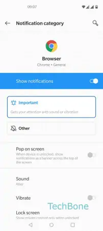 Notification sounds for individual apps -  Tap on  Sound  