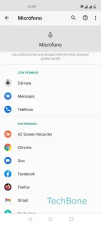 Paso 5: Selecciona una aplicación Gestor de permisos - Selecciona una aplicación