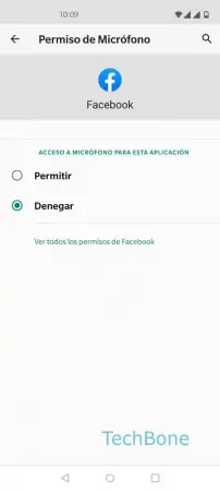 Paso 6: Selecciona Permitir o Denegar Gestor de permisos - Selecciona Permitir o Denegar