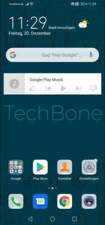 Schritt 1: Tippe und halte ein Widget Widget-Größe ändern - Tippe und halte ein Widget