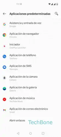 Paso 4: Presiona Aplicación de navegador Establecer navegador predeterminado - Presiona Aplicación de navegador