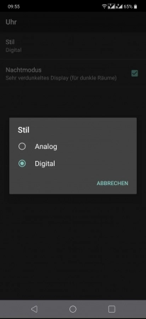 Schritt 7: Wähle zwischen Analog und Digital Bildschirmschoner anpassen - Wähle zwischen Analog und Digital