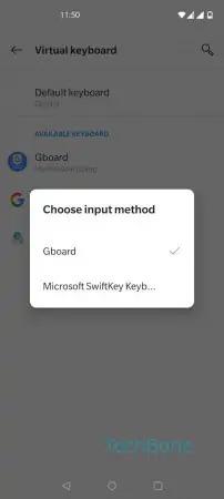 Set default keyboard -  Set the default  keyboard  