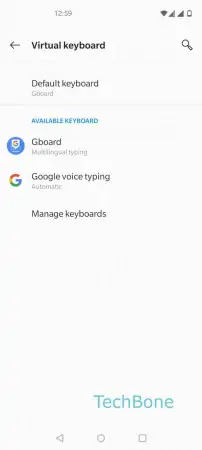 Spell check -  Tap on  Gboard  