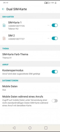Schritt 3: Tippe auf Mobile Daten Standard SIM-Karte für mobile Daten - Tippe auf Mobile Daten