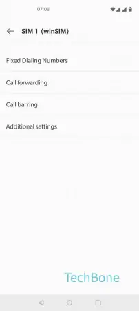 Call forwarding -  Tap on  Call forwarding  