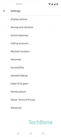 Call waiting -  Tap on  Calling accounts  